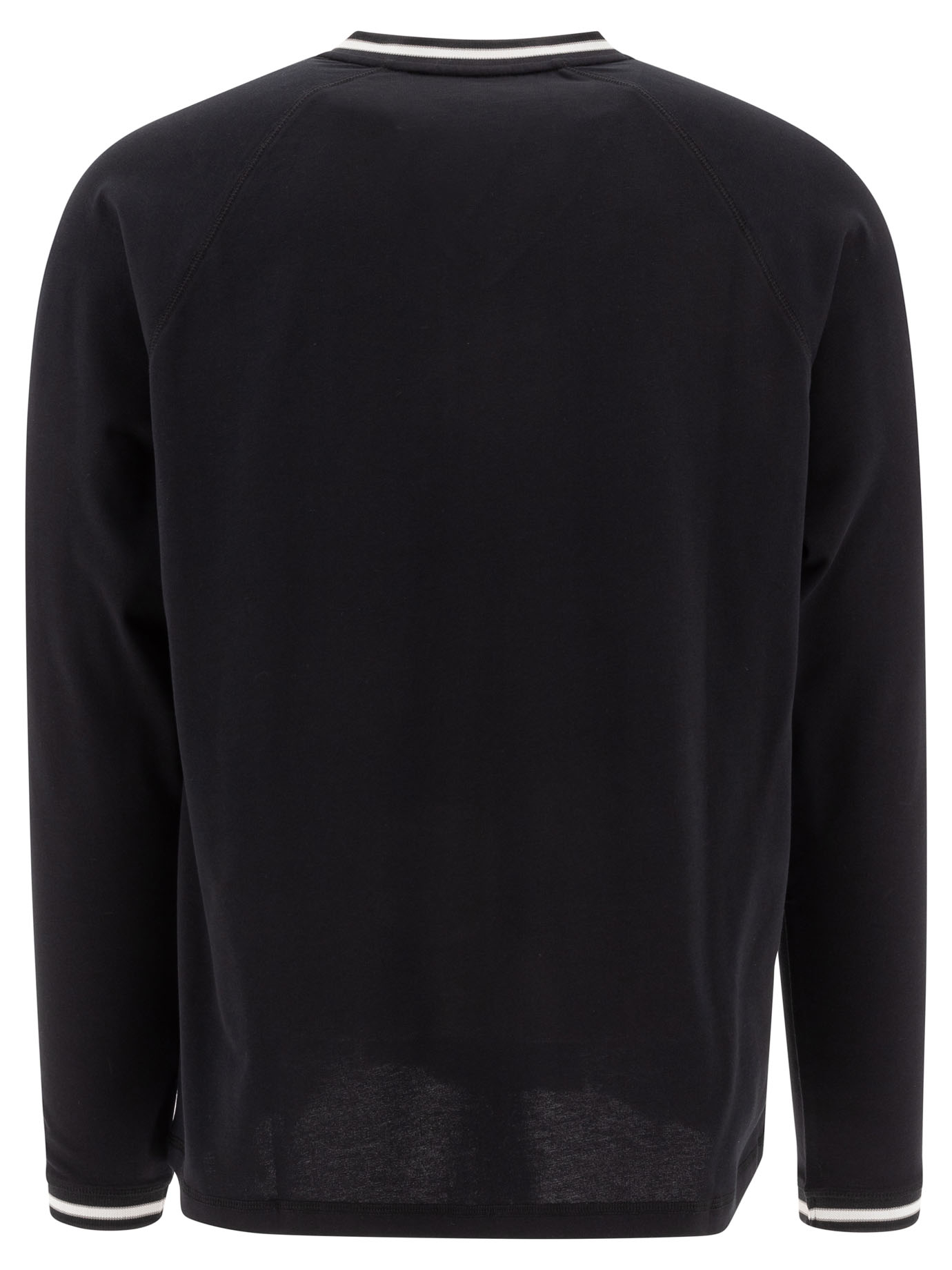 MAISON KITSUNÉ Black   Flash Fox t-shirt with raglan sleeves